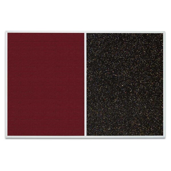 Sliding Door Indoor Enclosed Corkboard, 9